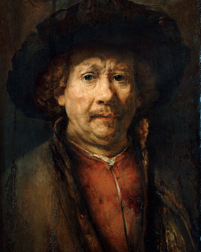 Small Self-Portrait by Rembrandt Harmenszoon van Rijn