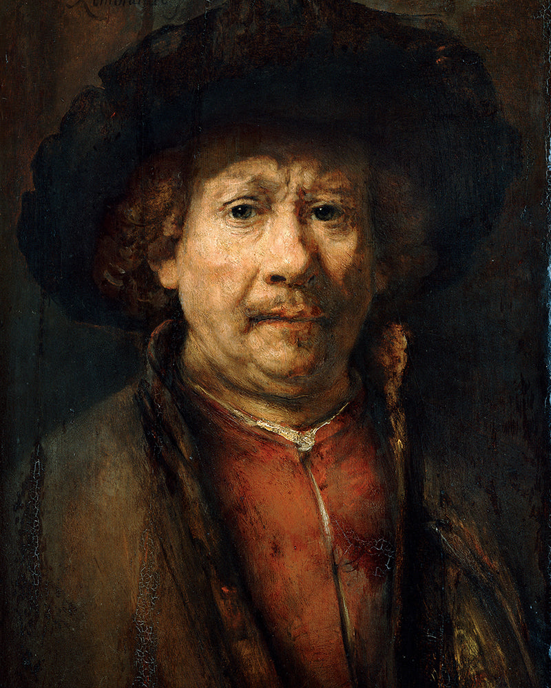 Small Self-Portrait by Rembrandt Harmenszoon van Rijn