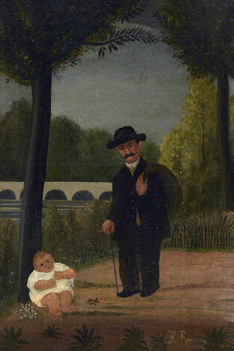 Stroller and Child by Henri Rousseau