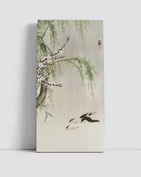 Swallows in flight by Ohara Koson