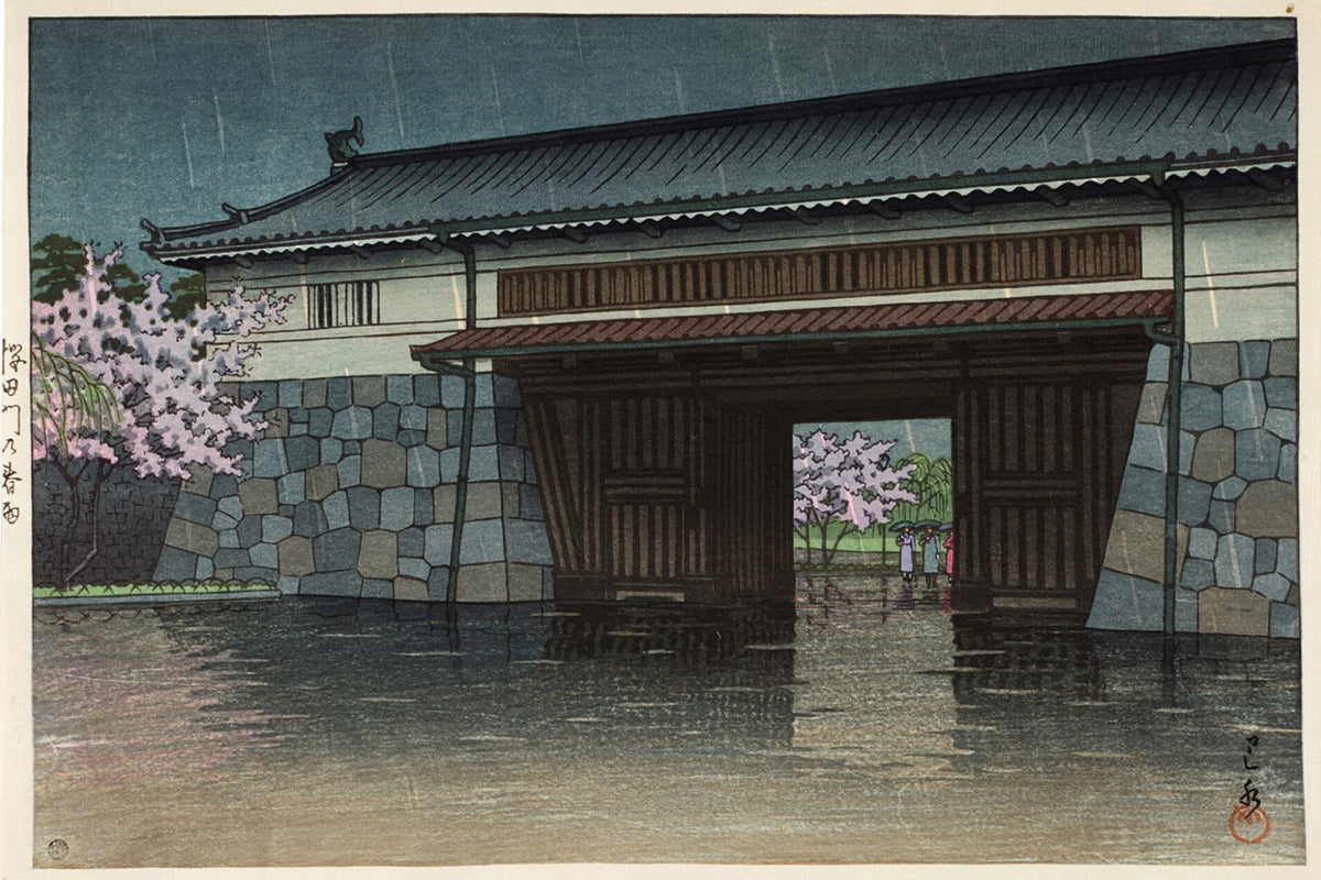 TWO WOODBLOCK PRINTS by Kawase Hasui