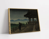 Tabi_miyage_dai_nishū,_Ame_no_Kiyomizu-deraby Kawase Hasui