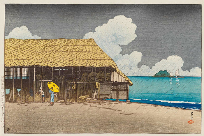 Tabi_miyage_dai_nishū,_Hamagoya by Kawase Hasui