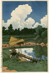 Tabi_miyage_dai_nishū,_Mizuagetoi by Kawase Hasui