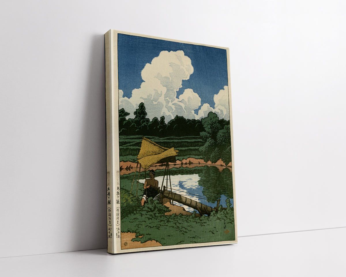 Tabi_miyage_dai_nishū,_Mizuagetoi by Kawase Hasui