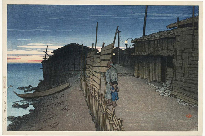 Tabi_miyage_dai_nishū,_Sado_Aikawa-machi_ by Kawase Hasui