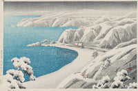 Tabi_miyage_dai_nishū,_Sado_Nishimikawazaka by Kawase Hasui