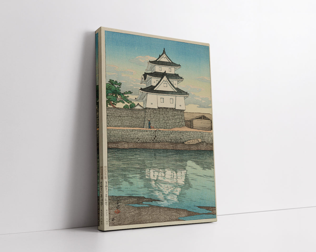 Tabi_miyage_dai_nishū,_Sanuki_Takamatsu-jō by Kawase Hasui