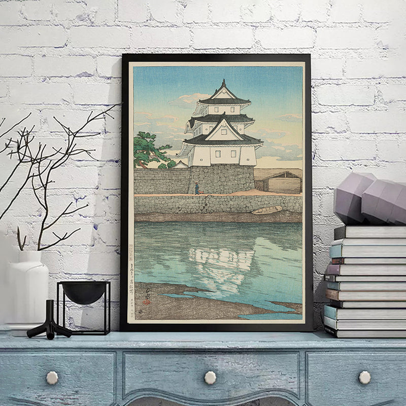 Tabi_miyage_dai_nishū,_Sanuki_Takamatsu-jō by Kawase Hasui