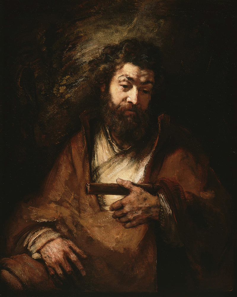 The Apostle Simon,by Rembrandt Harmenszoon van Rijn