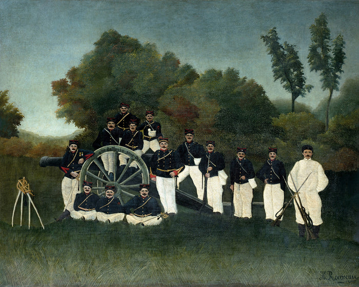The Artillerymen by Henri Rousseau