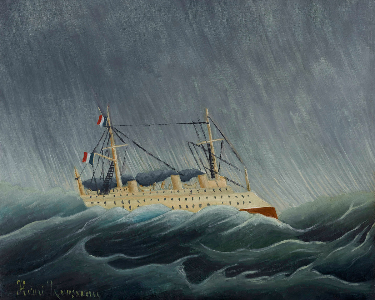 The Boat in the Storm by Henri Rousseau