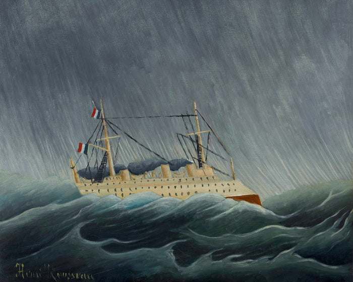 The Boat in the Storm by Henri Rousseau