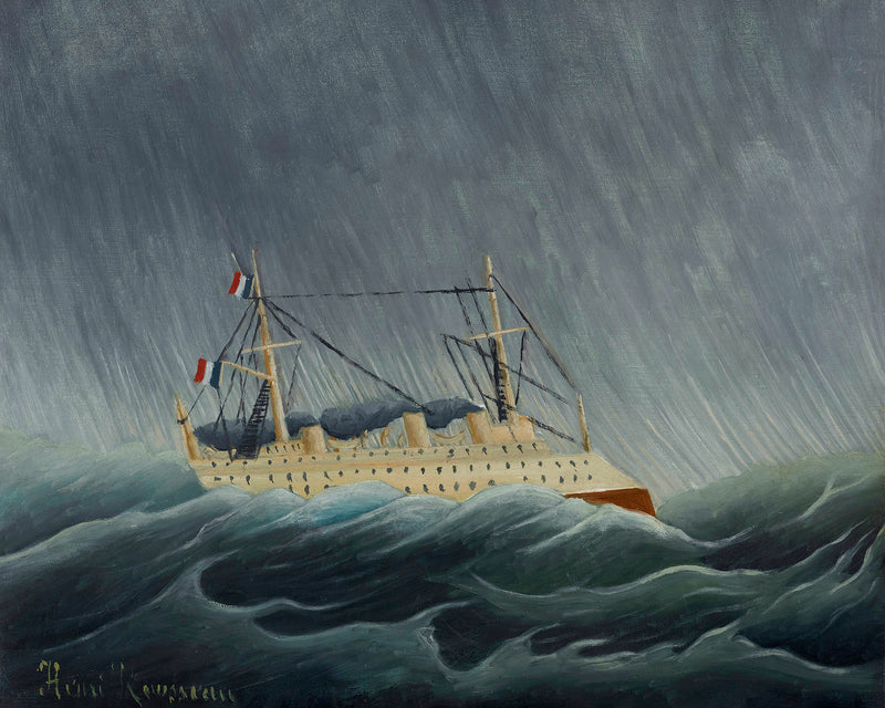 The Boat in the Storm by Henri Rousseau