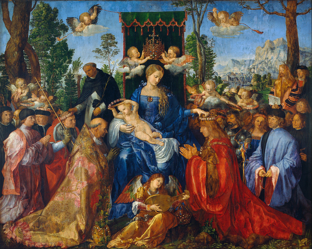 The Feast of the Rose Garlands by Albrecht Durer