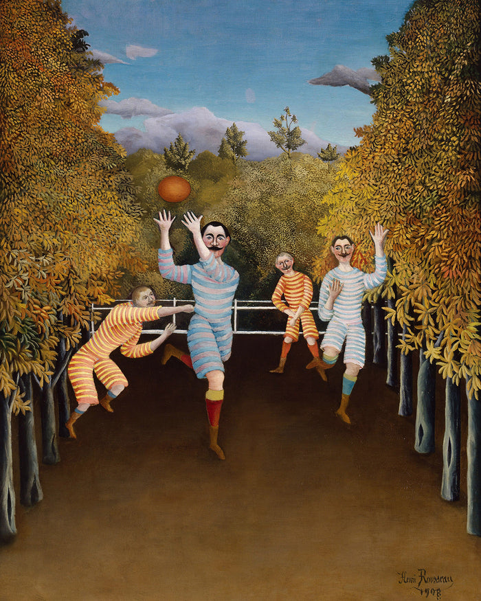 The Football players by Henri Rousseau