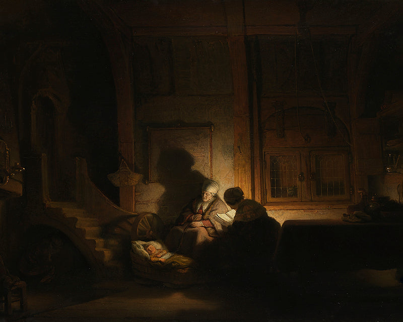 The Holy Family at Night by Rembrandt Harmenszoon van Rijn