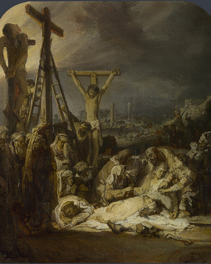 The Lamentation over the Dead Christ by Rembrandt Harmenszoon van Rijn