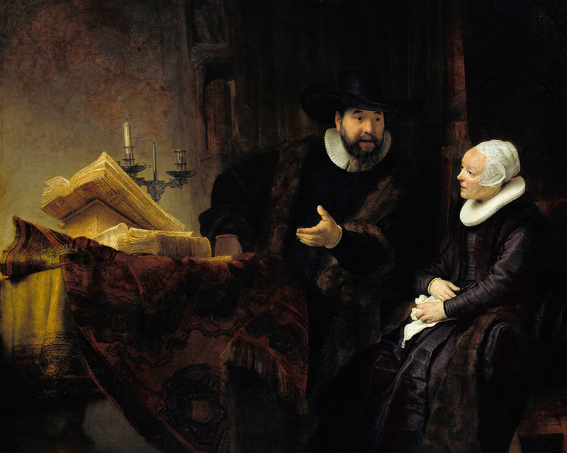 The Mennonite Preacher Anslo and his Wife by Rembrandt Harmenszoon van Rijn