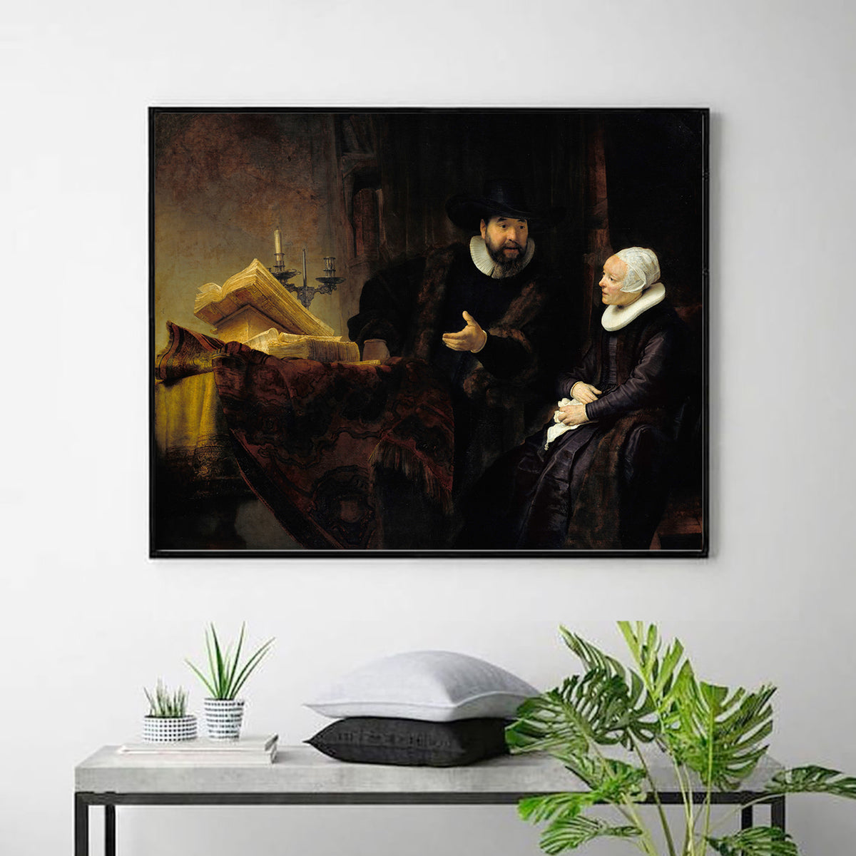 The Mennonite Preacher Anslo and his Wife by Rembrandt Harmenszoon van Rijn