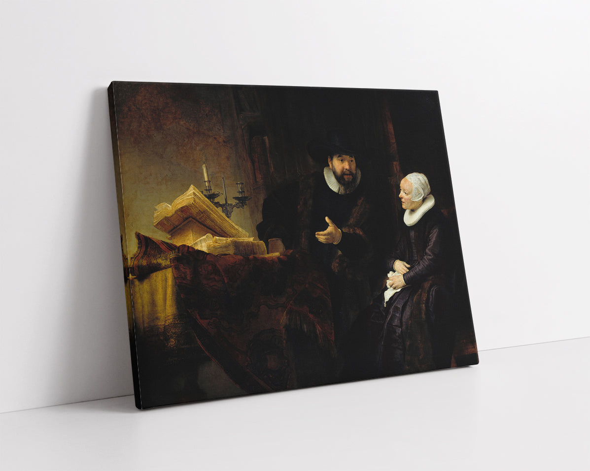 The Mennonite Preacher Anslo and his Wife by Rembrandt Harmenszoon van Rijn