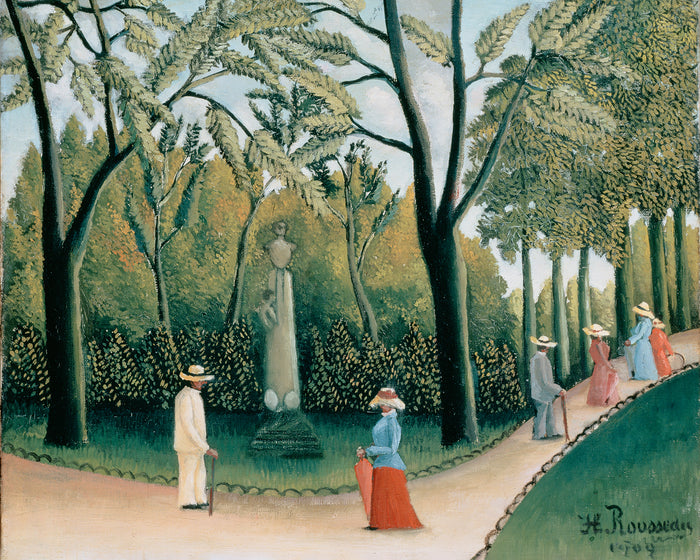 The Monument to Chopin in the Luxembourg Gardens by Henri Rousseau