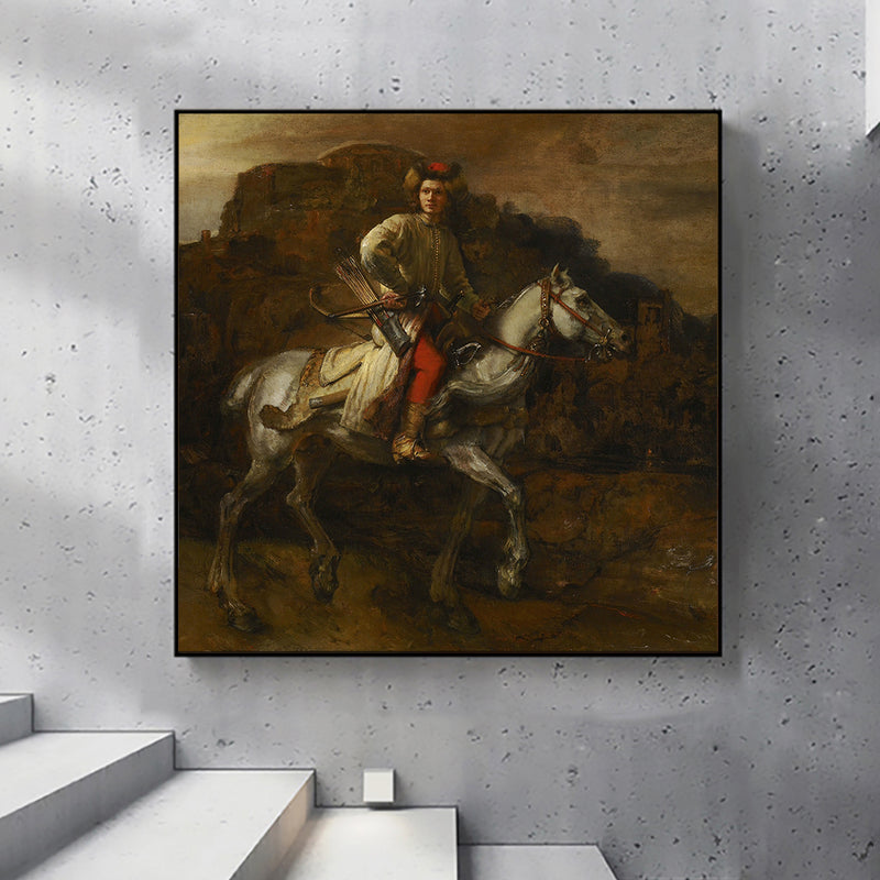 The Polish Rider by Rembrandt Harmenszoon van Rijn