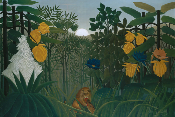The Repast of the Lion by Henri Rousseau