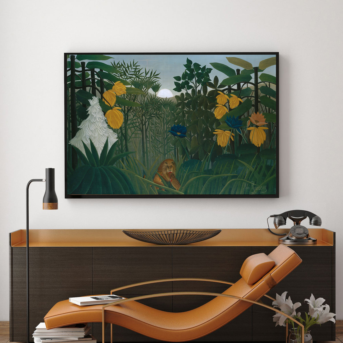 The Repast of the Lion by Henri Rousseau