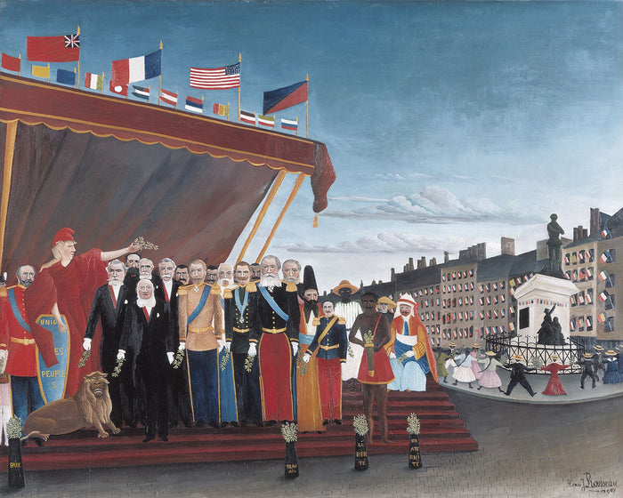 The Representatives of Foreign Powers Coming to Salute the Republic as a Sign of Peace by Henri Rousseau
