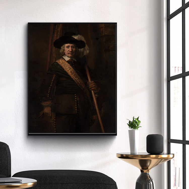 The Standard Bearer  by Rembrandt Harmenszoon van Rijn