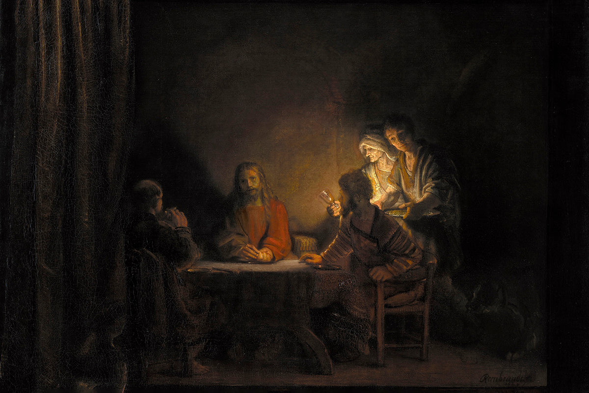 The Supper at Emmaus by Rembrandt Harmenszoon van Rijn