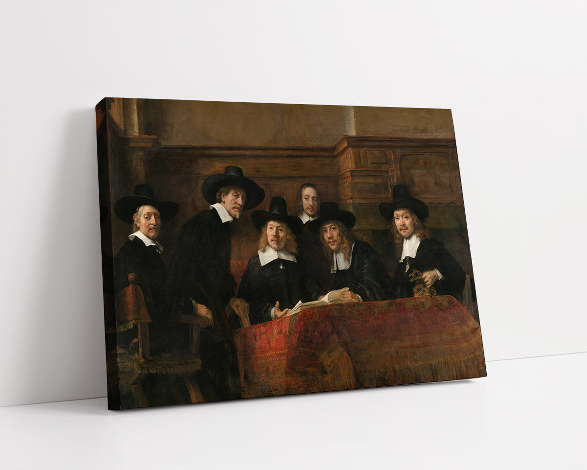 The Syndics of the Amsterdam Drapers' Guild by Rembrandt Harmenszoon van Rijn