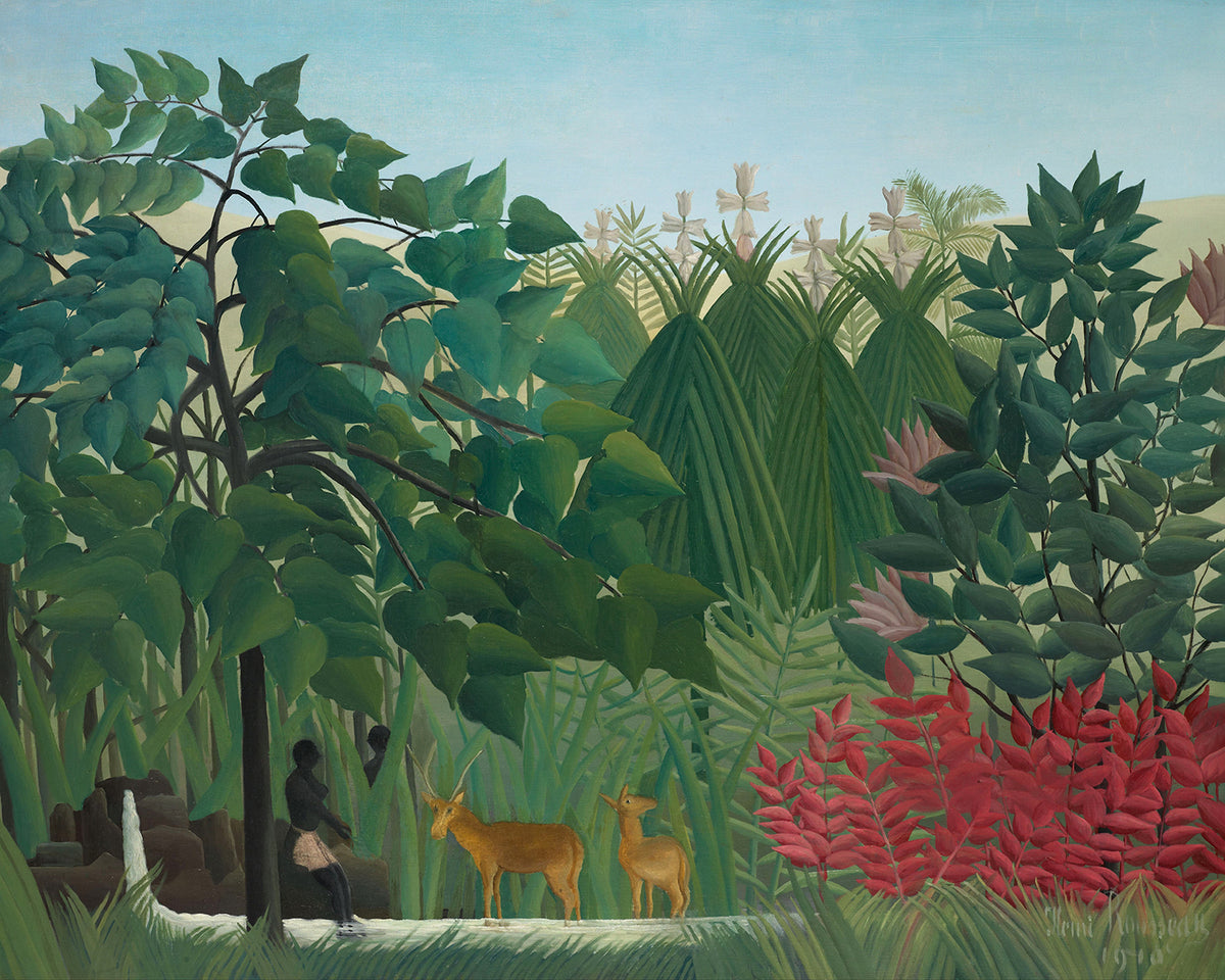 The Waterfall by Henri Rousseau