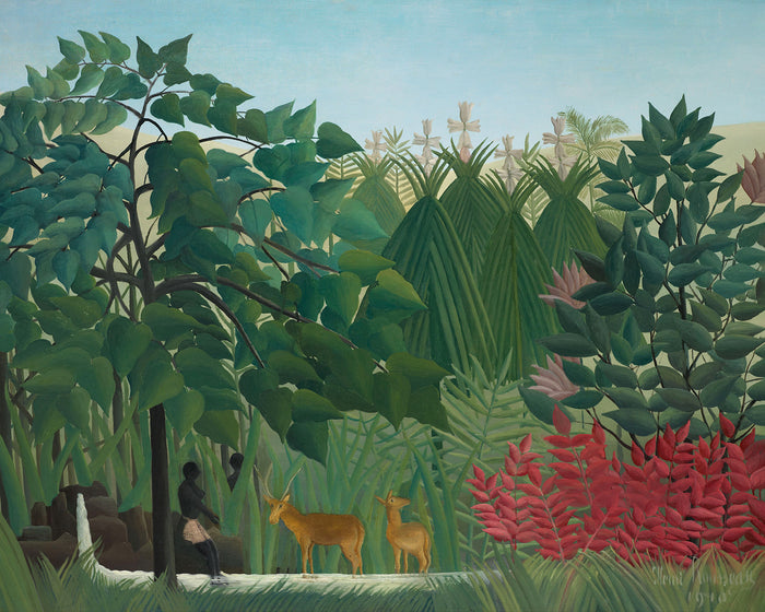 The Waterfall by Henri Rousseau