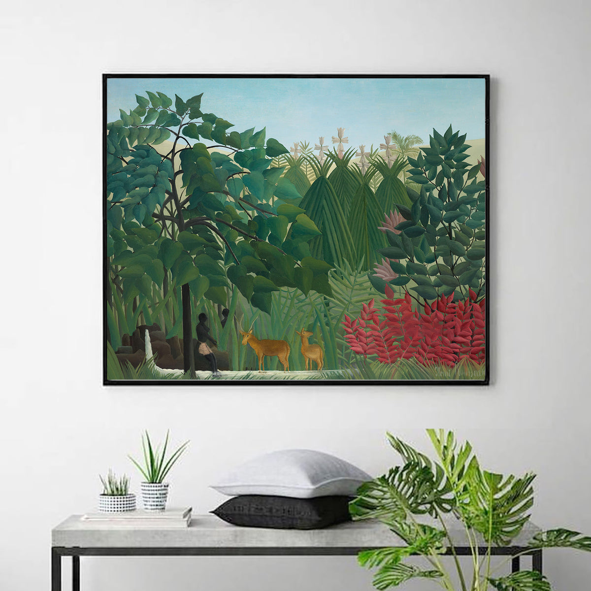 The Waterfall by Henri Rousseau