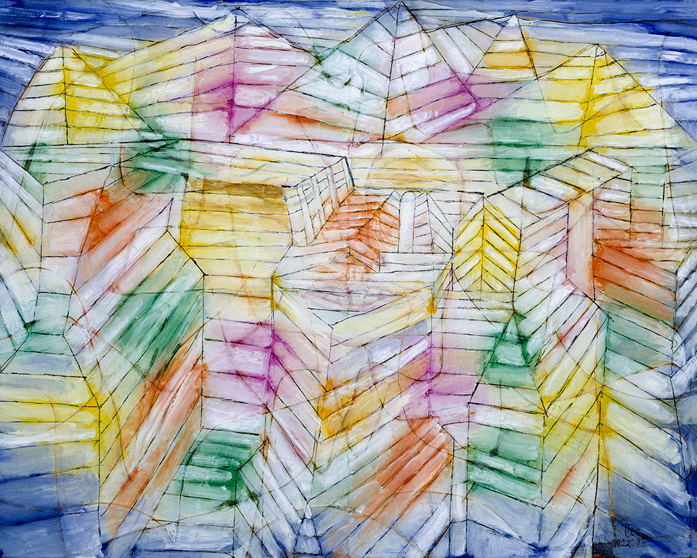 Theater–Mountain–Construction  by Paul Klee