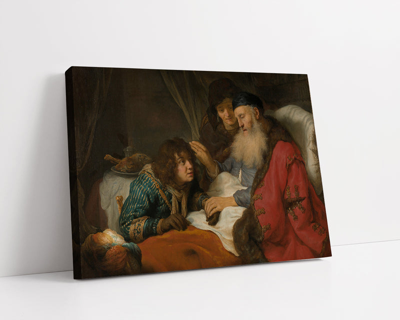 The blessing of Jacob by Rembrandt Harmenszoon van Rijn