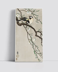 Tits on Cherry Branch by Ohara Koson