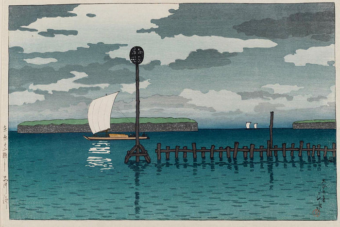 Tōkyō_jūnidai,_Shinagawa_oki by Kawase Hasui