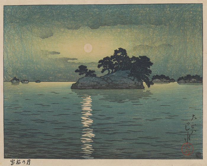 Tsuki_no_Matsushima by Kawase Hasui