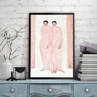 Two Pink Nudes by San Yu