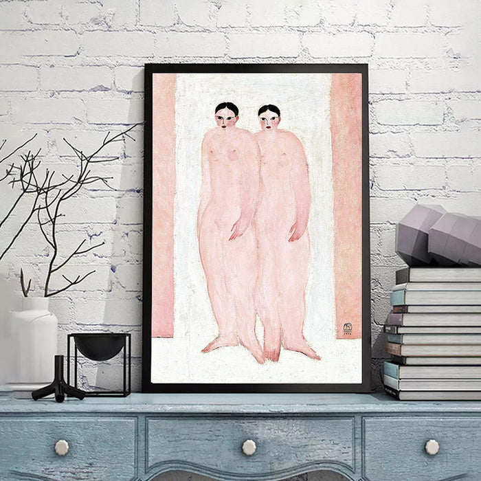 Two Pink Nudes by San Yu