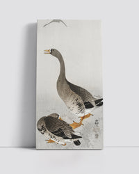 Two geese-1 by Ohara Koson