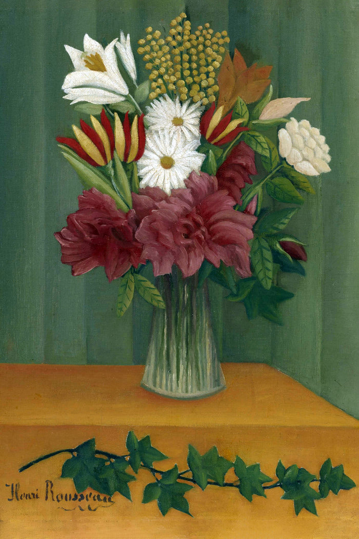 Vase of Flowers by Henri Rousseau