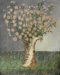 Vase of Flowers on a Fringed Carpet by Henri Rousseau