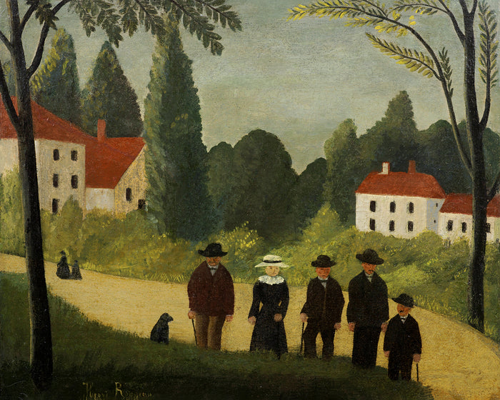 Walkers by Henri Rousseau