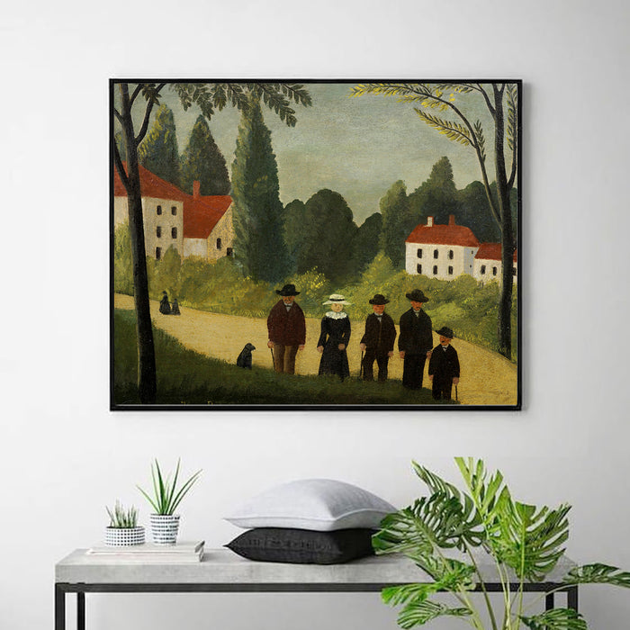 Walkers by Henri Rousseau