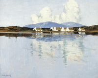 West of Ireland Lakeland with Cottages by Paul Henry