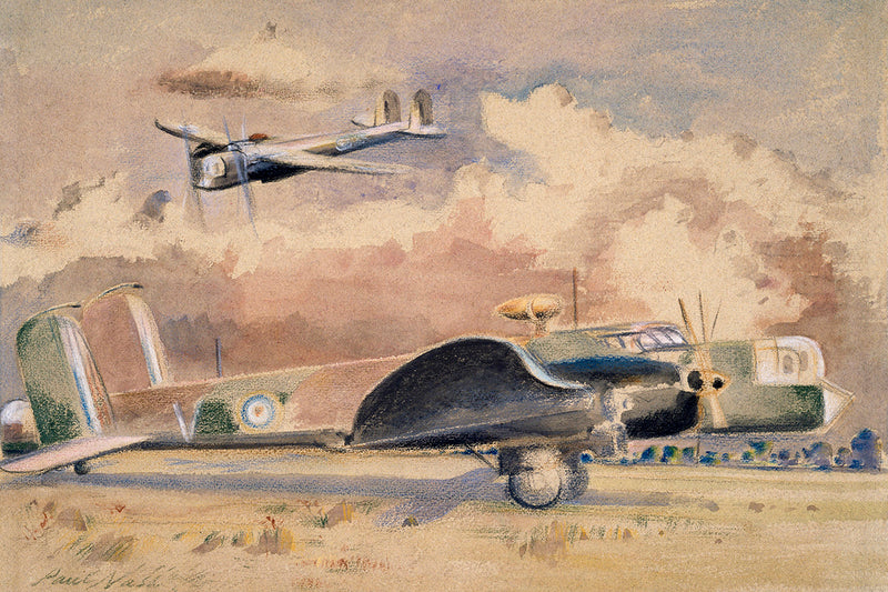 Whitley Bombers Sunning  by Paul Nash